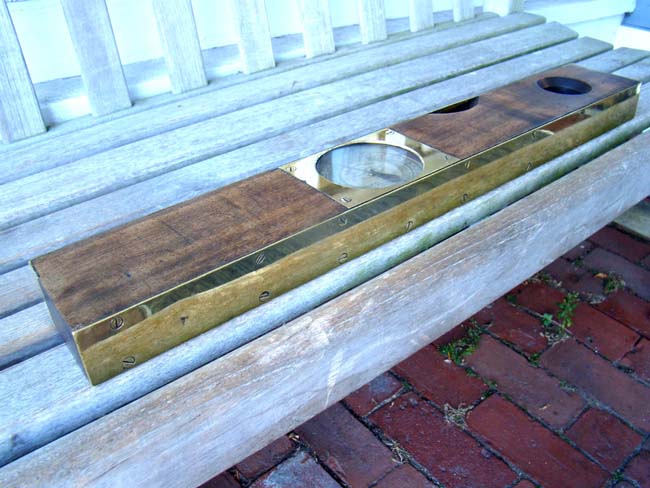 An exceptionally fine brass mounted railroad level and grade finder circa 1904 — image 4